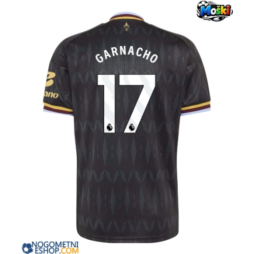 Moški Nogometni dresi Aston Villa Alejandro Garnacho #17 Gostujoči 2026-27 Kratek Rokav
